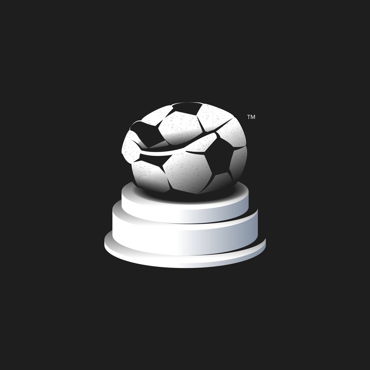Deflated Soccer Ball Trophy